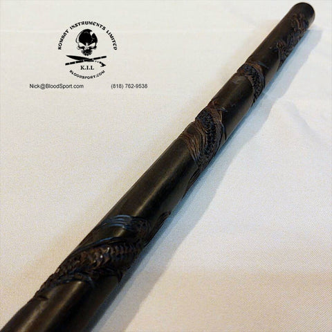 Dragon Carved Kamagong Stick